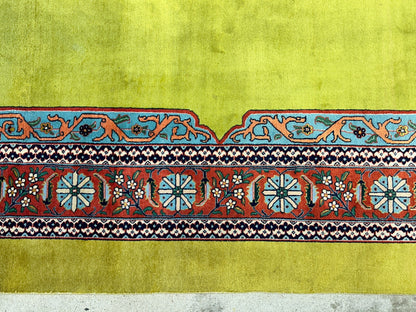 8'2"x11'3" One-of-a-Kind Hand-Knotted 100% Wool Pile Tabrize Carpet - Area Rug