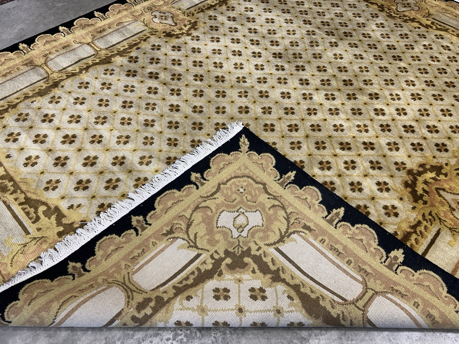 8’2”x10’1” Hand-Knotted 100% Wool Pile Oriental Area Rug - Carpet