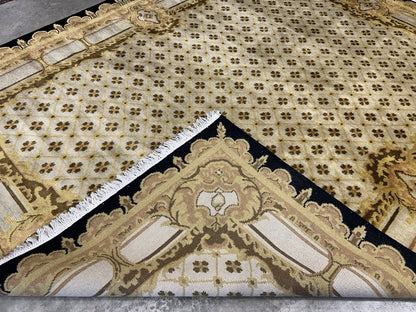 8’2”x10’1” Hand-Knotted 100% Wool Pile Oriental Area Rug - Carpet