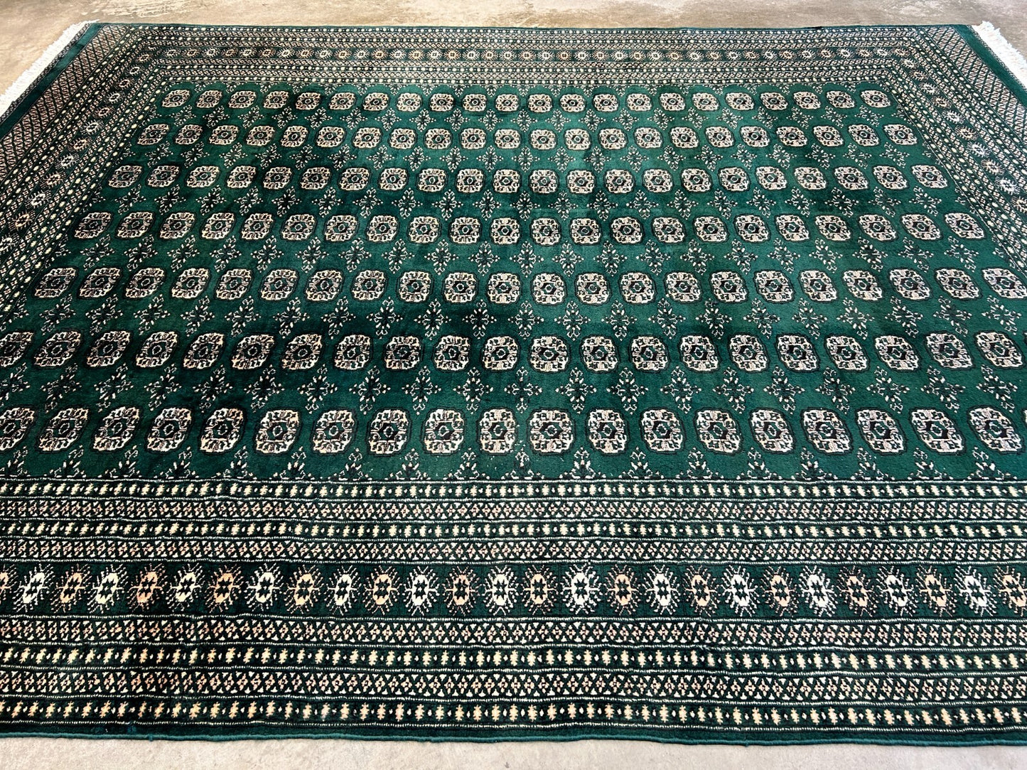 8'x10' Hand-Knotted 100% Wool Pile Bokhara Rug