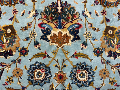 10’8”x14’2” Very Fine Hand-Knotted 100% Wool Pile Kashane Area Rug - Signed