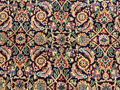 9'x12' Fine Hand-Knotted 100% Wool Pile Herati Design Carpet - Area Rug