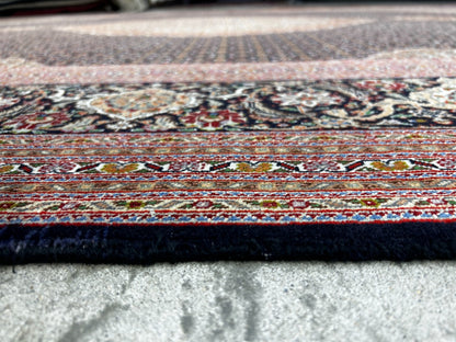 8'4"x11'6" Fine Hand-Knotted Wool & Silk Oriental Rug - Area Carpet