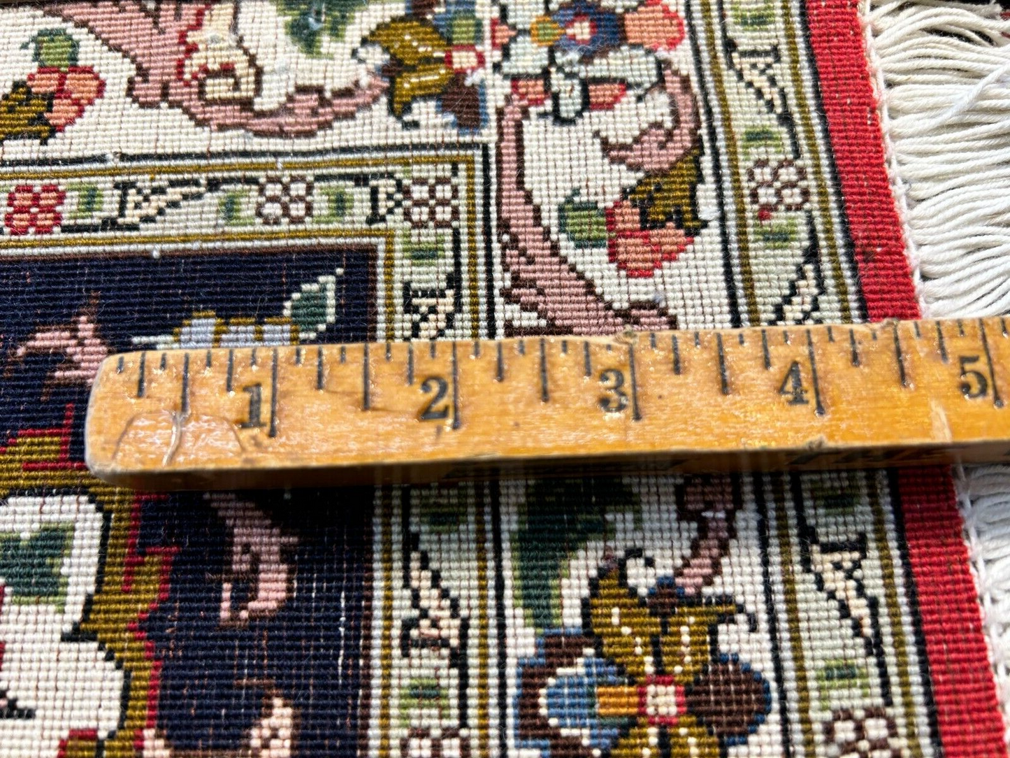 6'7"x9'10" Fine Hand-Knotted Wool & Silk Blend Tabrize Carpet - Area Rug