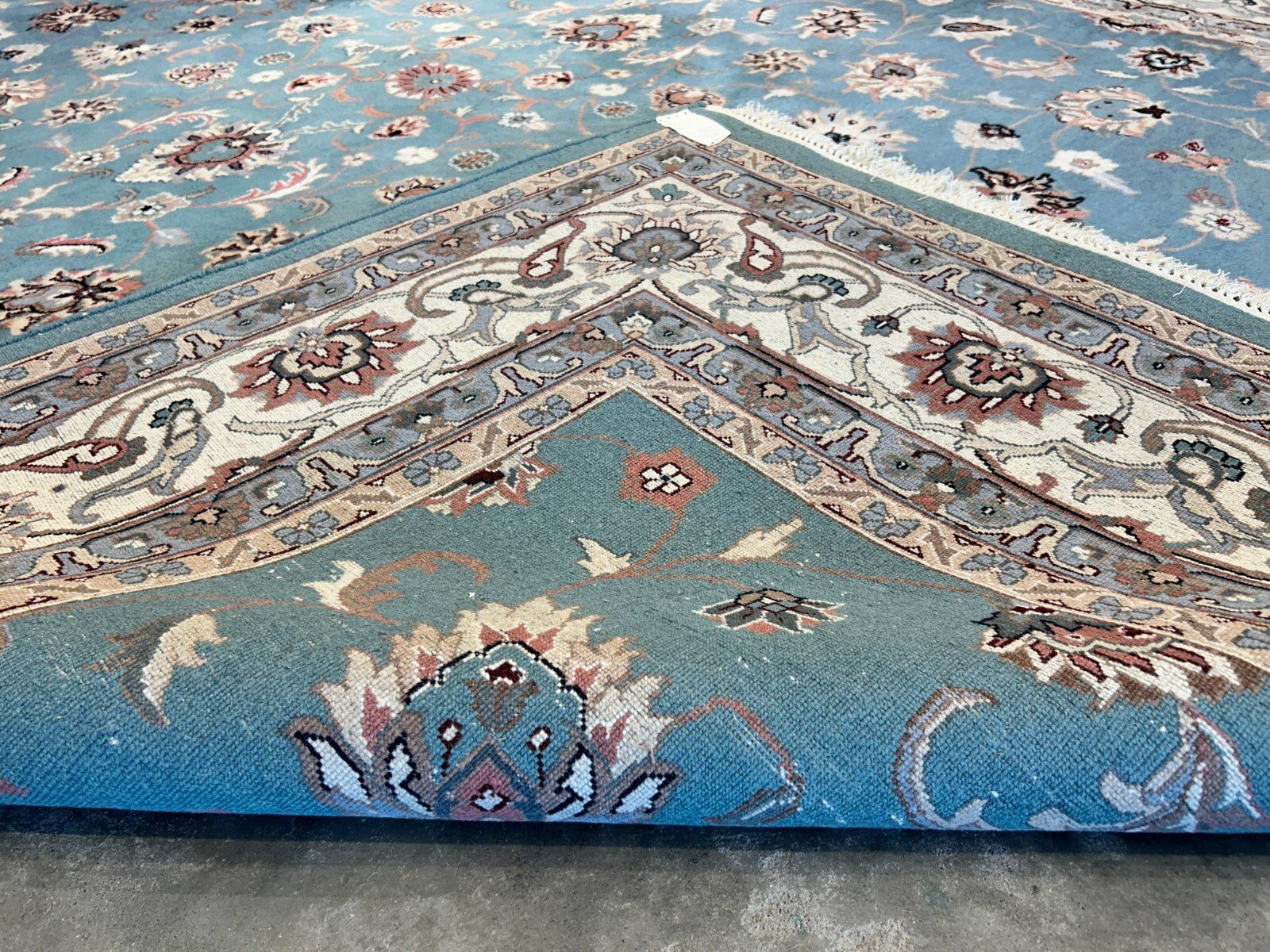 9'x12' Hand-Knotted 100% Wool Pile Kashane Design Carpet - Area Rug