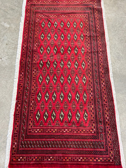2'5"x4'9" Hand-Knotted 100% Wool Persiane Turkamane Area Rug