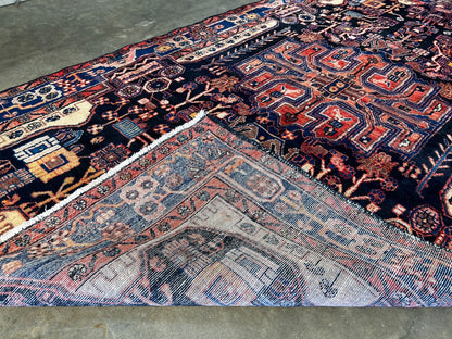 5'4" x 9'8'' Hand-Knotted 100% Lamb Wool Pile Nahavande Area Rug - Carpet