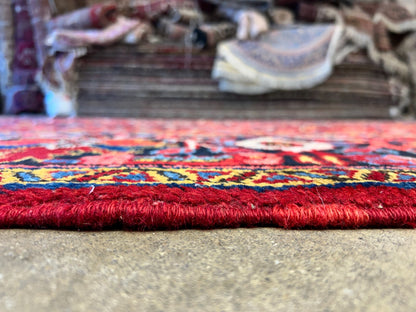 7'9"x11'4" Hand-Knotted 100% Wool Pile Herize Rug