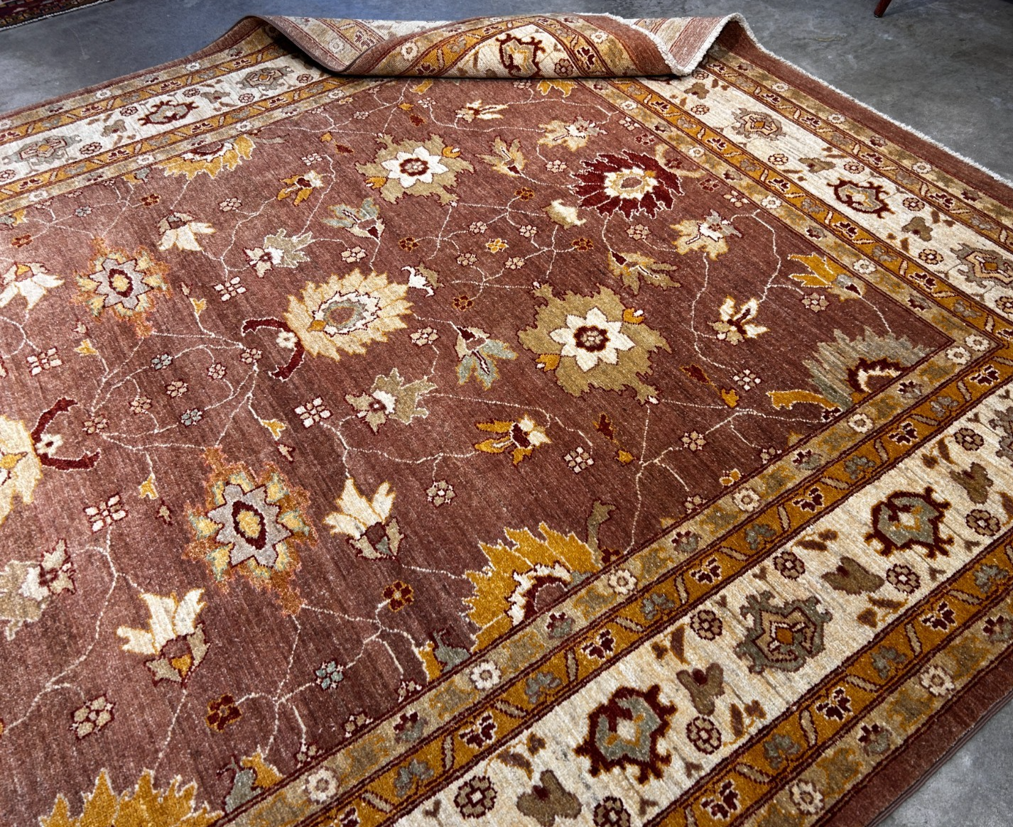 8'6"x11'11" Hand-Knotted 100% Wool Pile Pakistani Area Rug