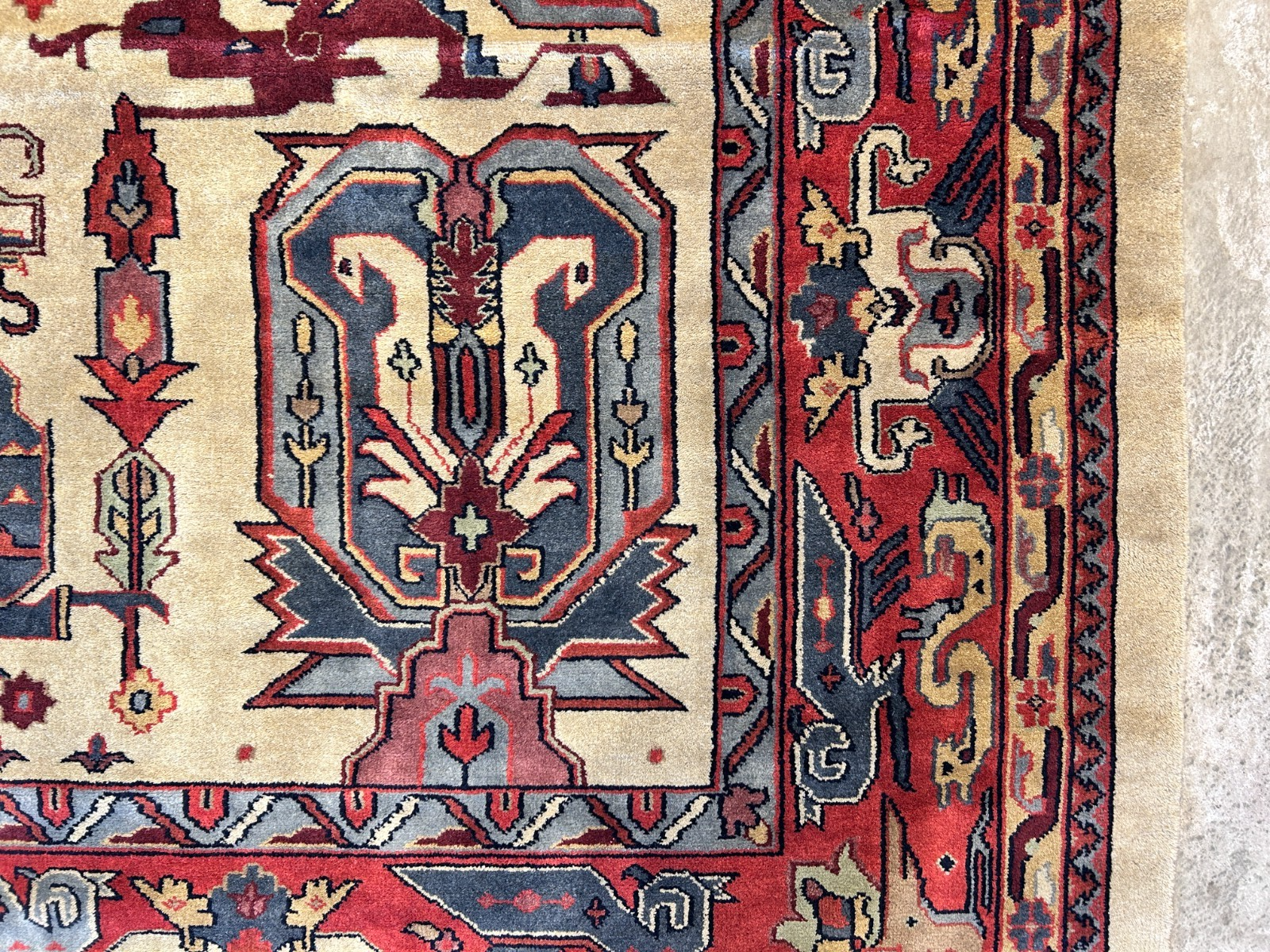 10'2"x13'11" Hand-Knotted 100% Wool Pile IndoHeriz Rug