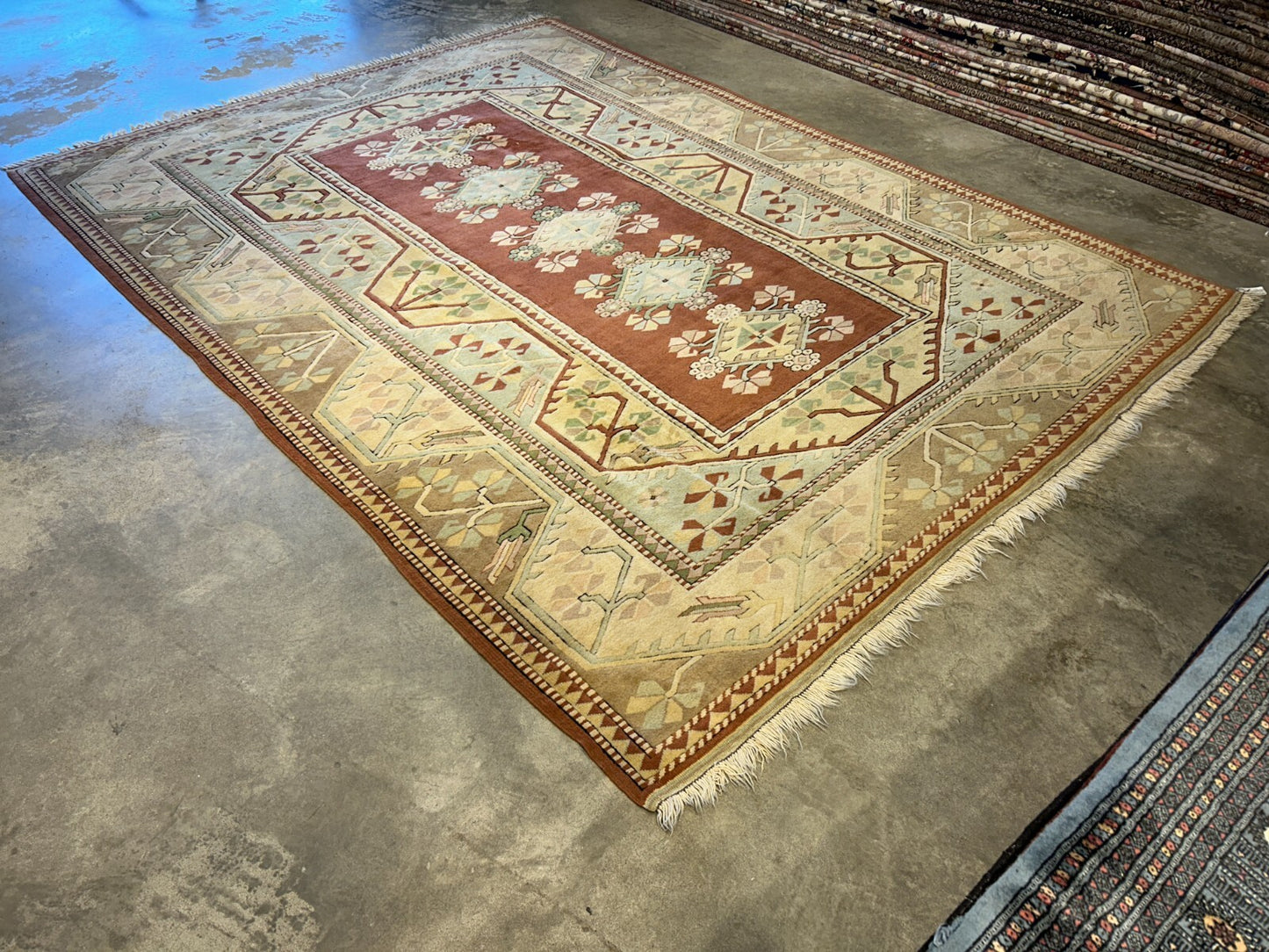 8'10"x11'8" Hand-Knotted 100%  Wool Pile Kazak Rug