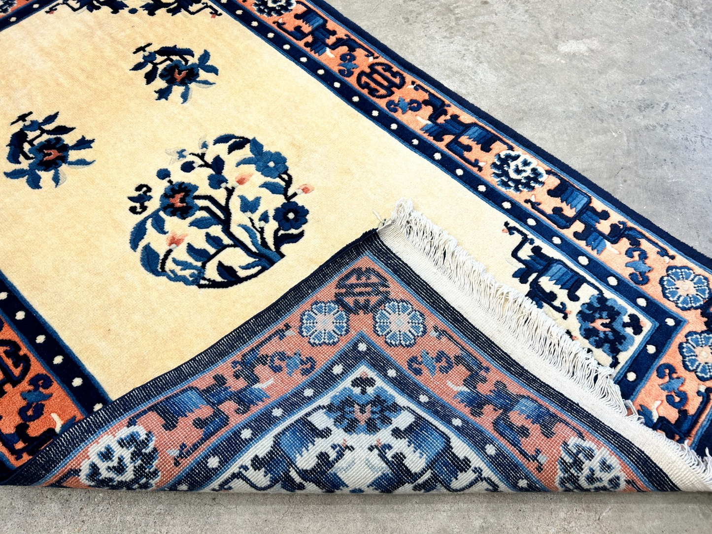 3'x5' Hand-Knotted 100% Wool Pile Art Deco Rug