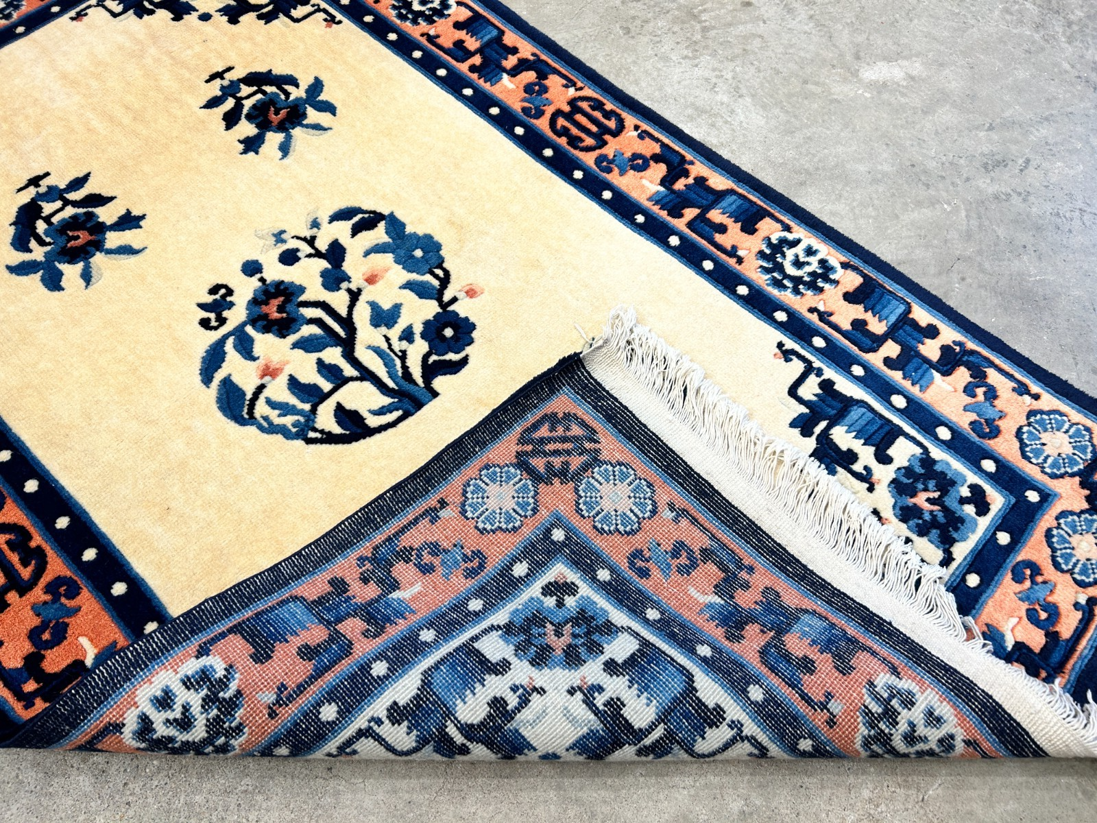 3'x5' Hand-Knotted 100% Wool Pile Art Deco Rug