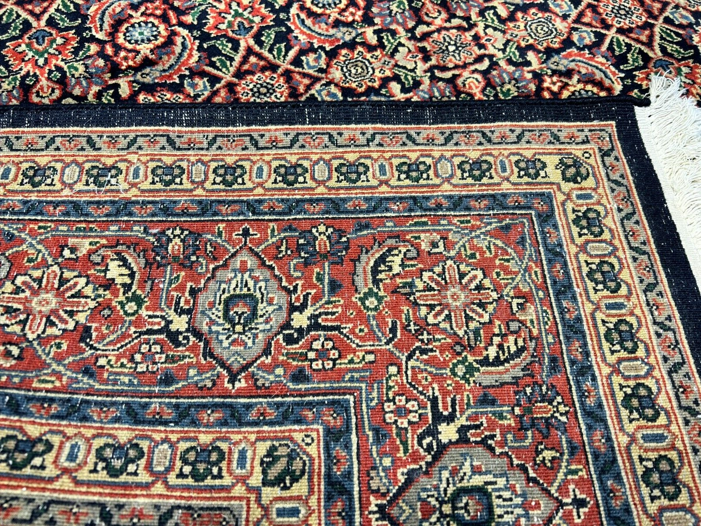 6'x9'2" Hand-Knotted 100% Wool Pile Herati Carpet - Area Rug