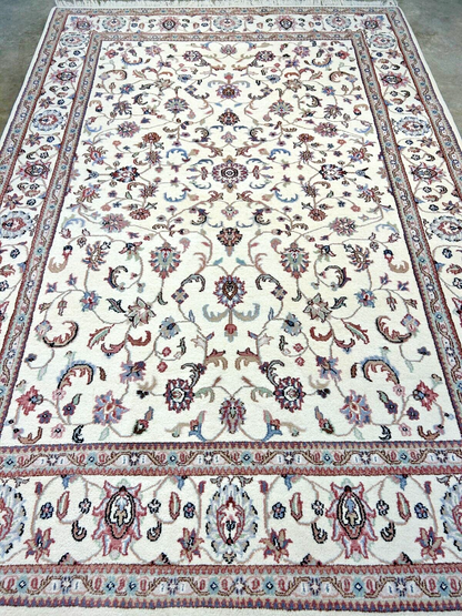 6'x9' Hand-Knotted 100% Wool Carpet - Kashane Design Area Rug