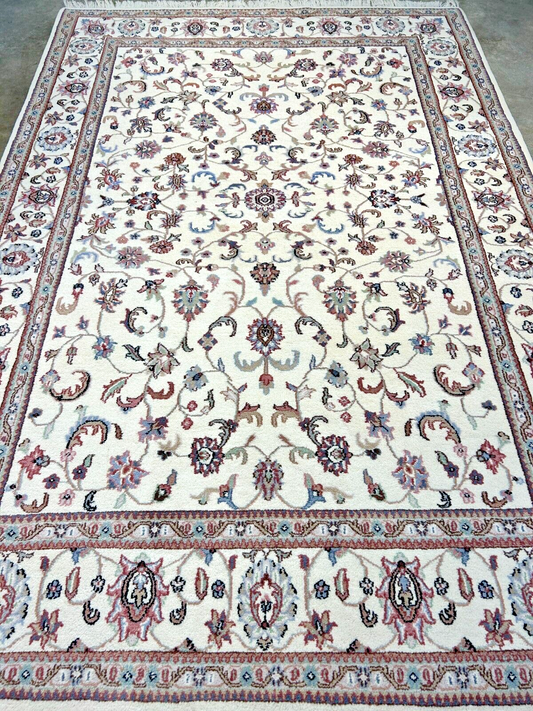 6'x9' Hand-Knotted 100% Wool Carpet - Kashane Design Area Rug