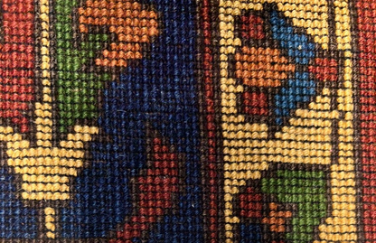 6'6"x 8'3" Hand-Knotted 100% Lamb Wool Carpet - Afghan Area Rug