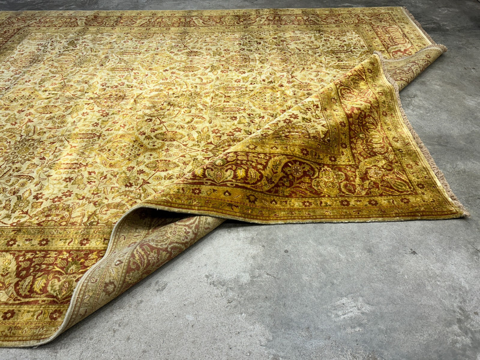 9'x11'9" Hand-Knotted 100% Wool Pile Oriental Rug