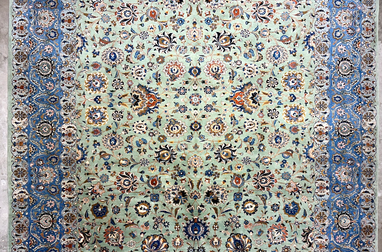 10'6"x14'6" Hand-Knotted 100% Wool Pile Kashane Rug