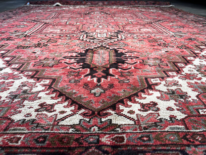 8'3" x 11'0" Hand-Knotted 100% Wool Pile Herize Area Rug - Area Carpet