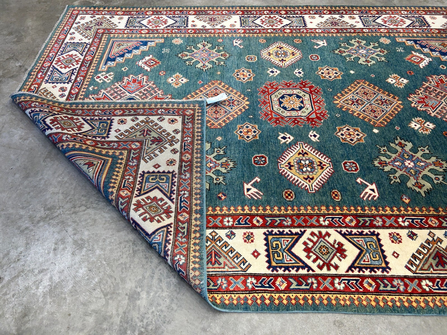 7'x10' Hand-Knotted 100% Wool Carpet - Fine Kazak Area Rug