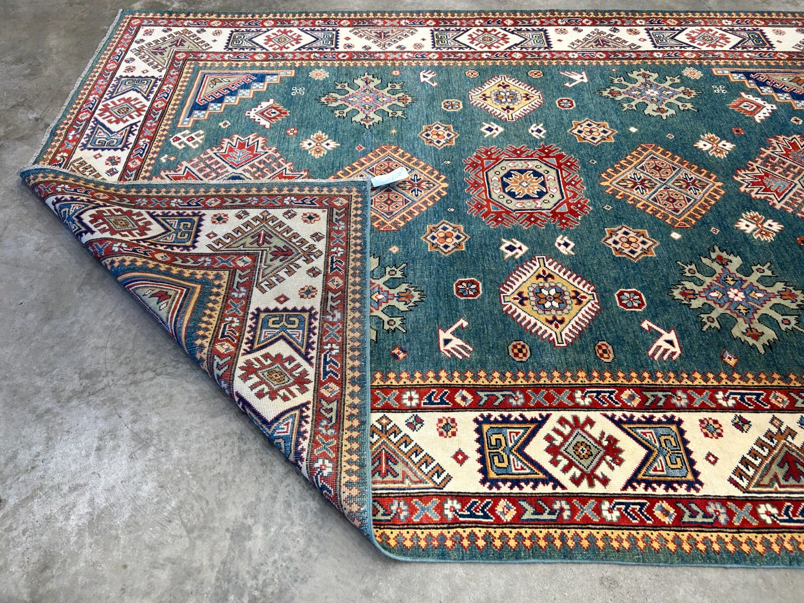 7'x10' Hand-Knotted 100% Wool Carpet - Fine Kazak Area Rug