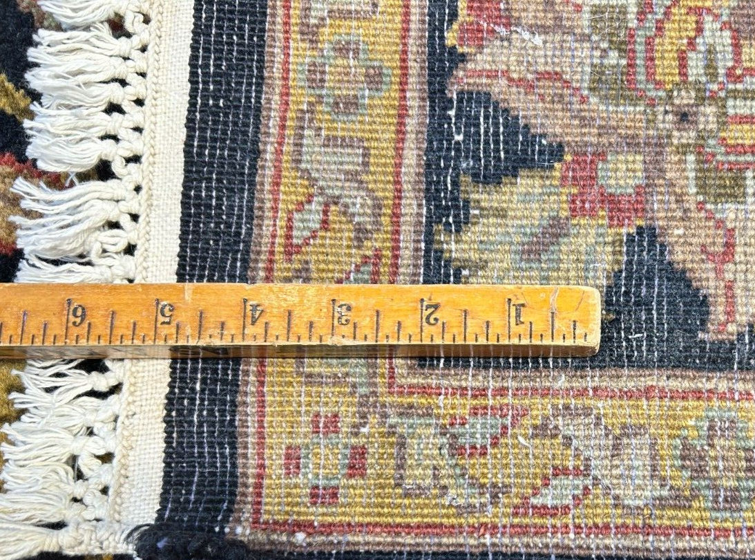 6'1"x9'1" Hand-Knotted 100% Wool Pile Agra Carpet - Area Rug