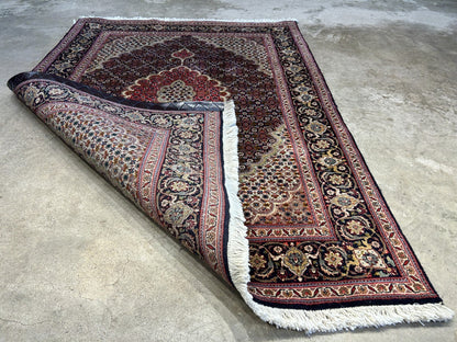 3'4"x4'8" Hand-Knotted 100% Wool Pile Tabrize Mahi Rug