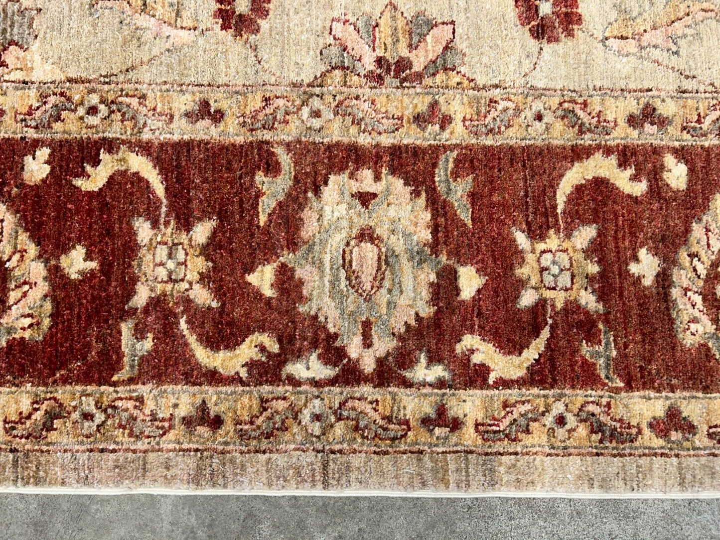9'x12' Hand-Knotted 100% Wool Pile Indo-Agra Carpet - Area Rug