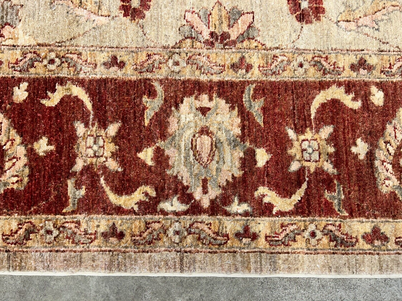 9'x12' Hand-Knotted 100% Wool Pile Indo-Agra Carpet - Area Rug