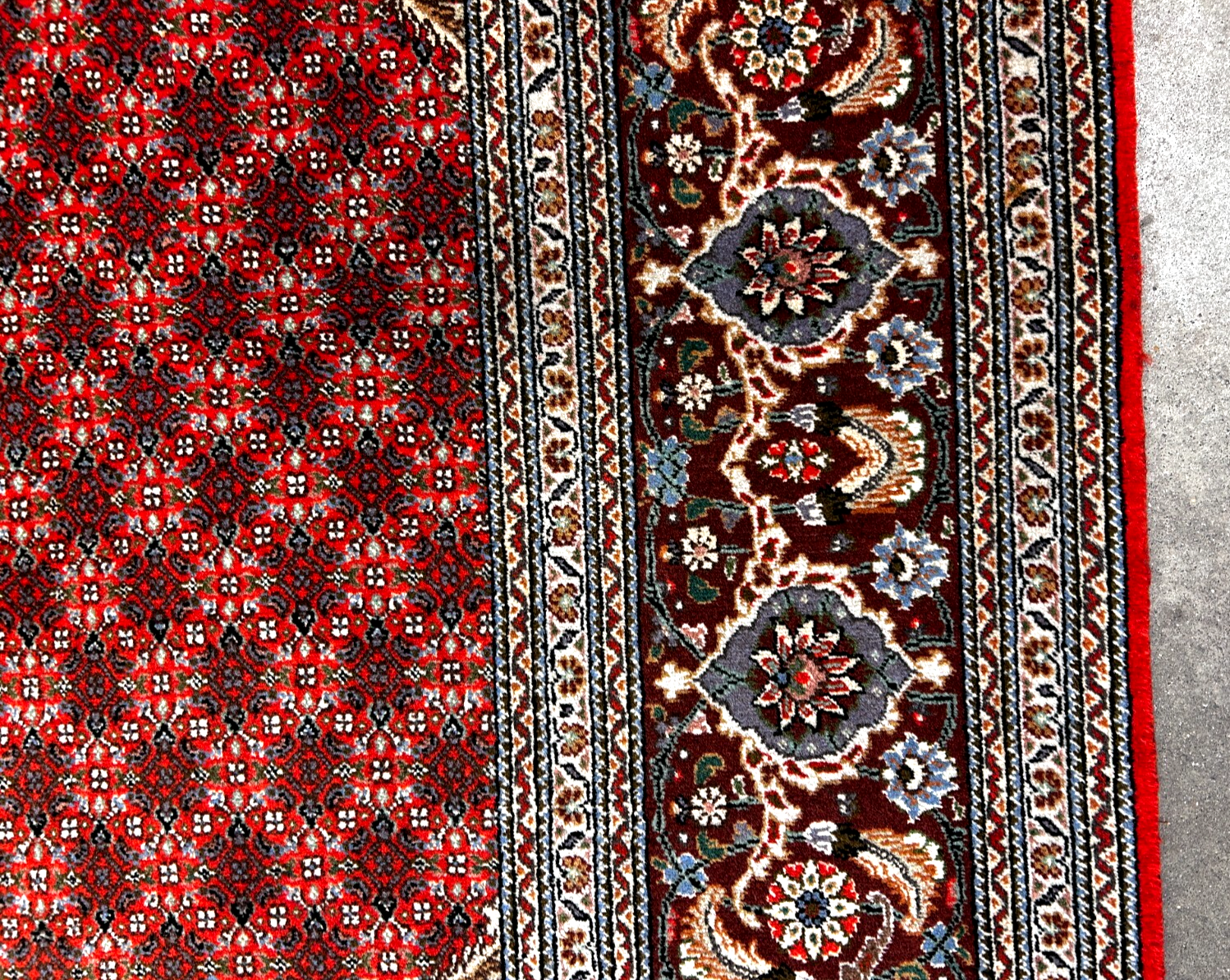 8'3"x11'3" Hand-Knotted Silk & Wool Tabrize Fish Style Area Rug