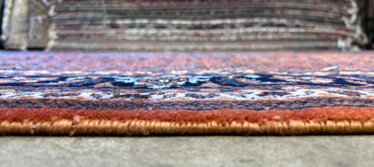 8'6"x12' Hand-Knotted 100% Wool Pile IndoBijar Rug