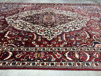 7'0"x10'3" Hand-Knotted 100% Wool Pile Bakhtiarie Carpet - Area Rug