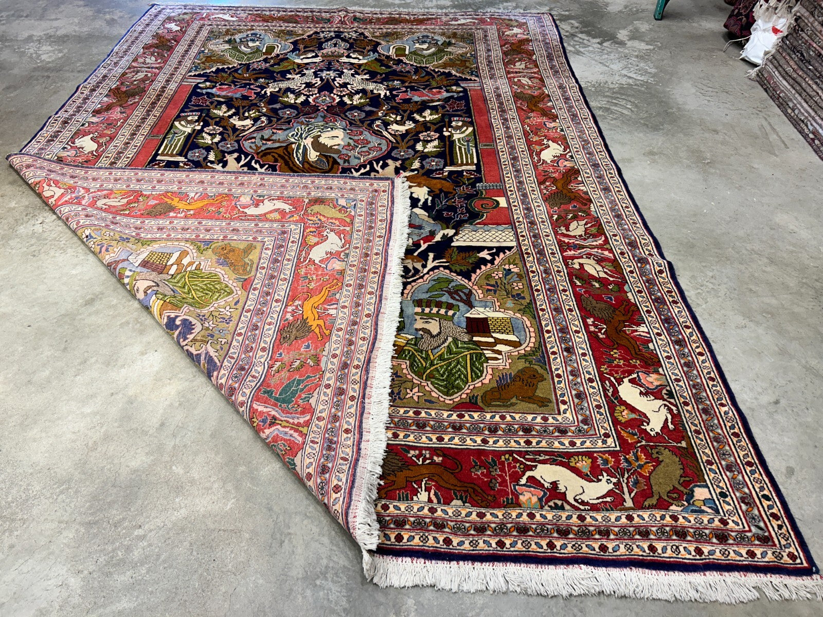 8'4"x11'10" Hand-Knotted 100% Wool Pile Pictorial Kolyayie Rug