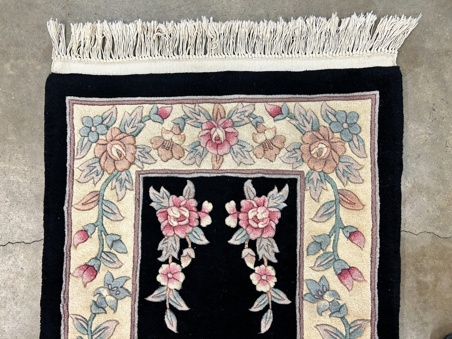 3'x5' Hand-Knotted 100% Wool Pile Art Deco Rug