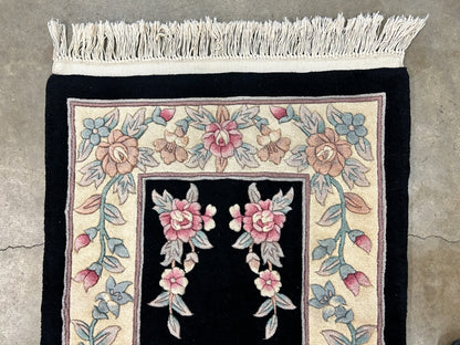 3'x5' Hand-Knotted 100% Wool Pile Art Deco Rug