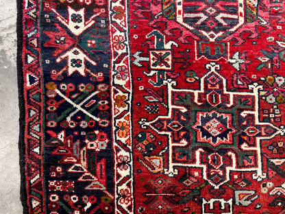 7'8" x 12' Hand-Knotted 100% Wool Pile Karaja  Area Rug - Carpet