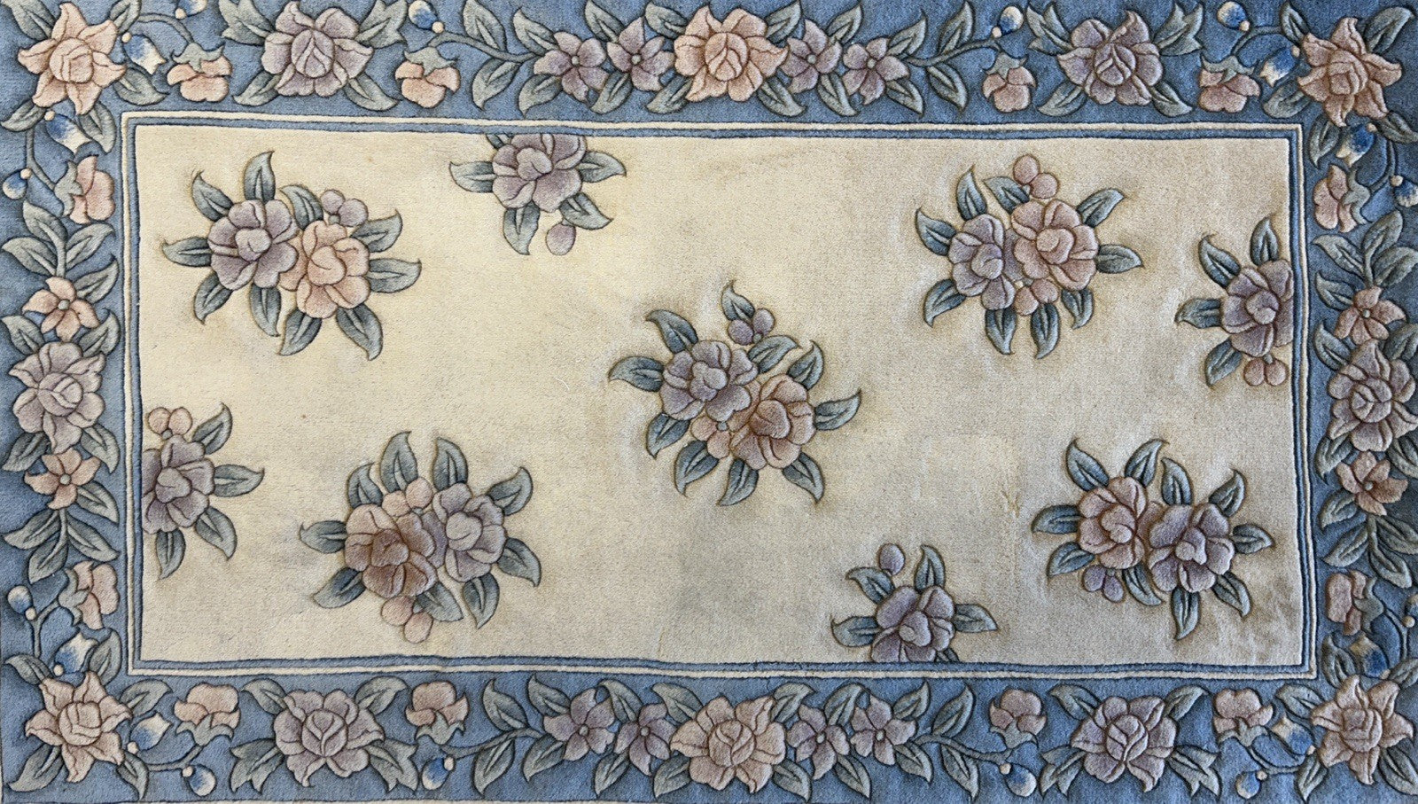 3’x5’ Hand-Knotted 100% Wool Pile Oriental Area Rug - Carpet