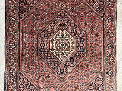 3'8"x5'6" Hand-Knotted 100% Wool Bidjare Carpet - Area Rug