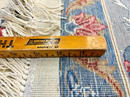 9'2"x12'1" Hand-Knotted 100% Wool Pile Oriental Rug