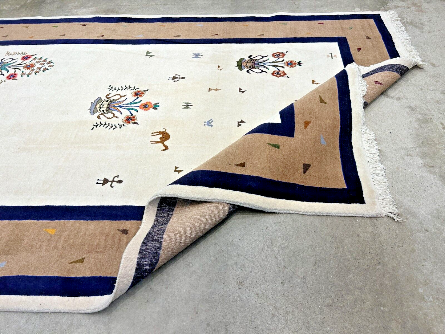 6'4"x9'9" Hand-Knotted 100% Wool Pile Gabeh Carpet - Area Rug