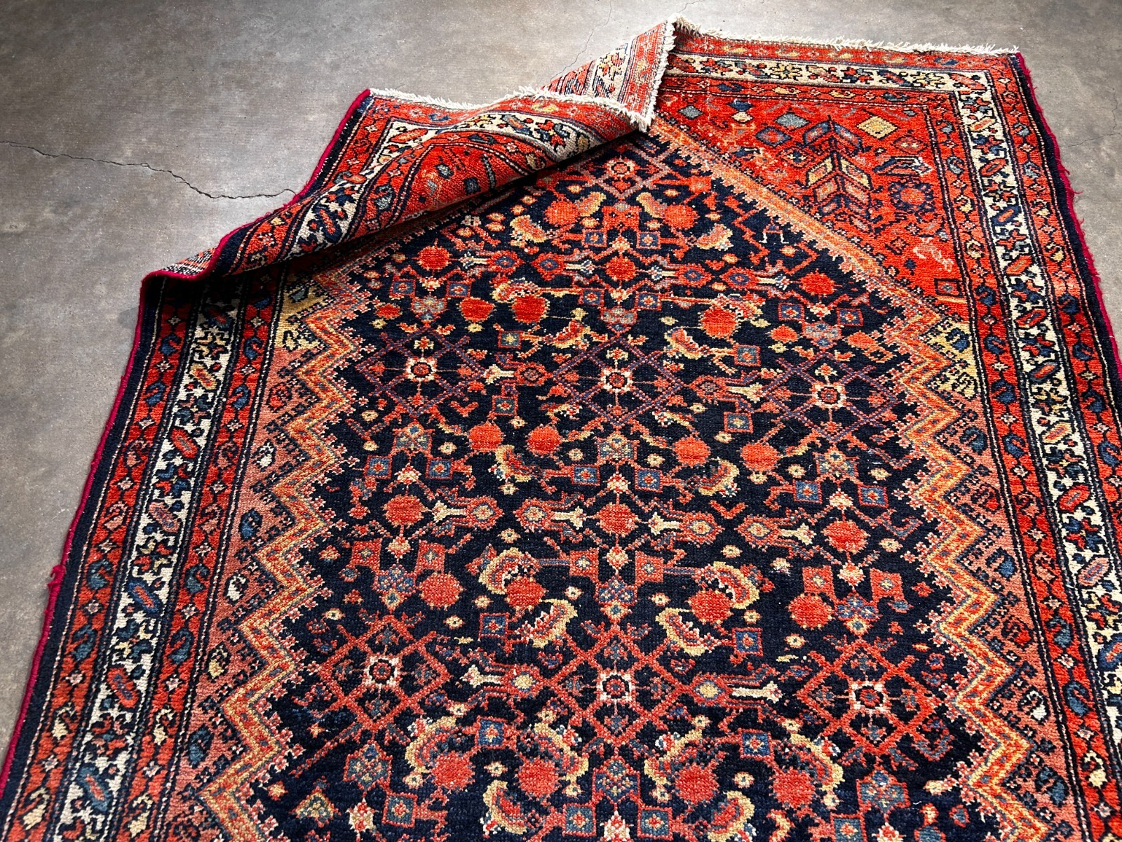 3'8" x 9'11" Hand-Knotted 100% Wool Pile - Malayere Runner