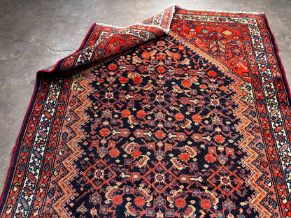 3'8" x 9'11" Hand-Knotted 100% Wool Pile - Malayere Runner