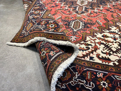 6'10" x 9'7" Hand-Knotted 100% Wool Pile Herize Area Rug - Carpet