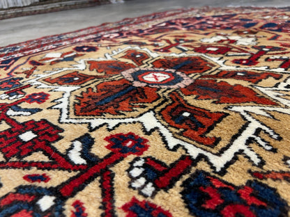 4'6"x7'4" Hand-Knotted 100% Wool Pile Herize Area Rug - Carpet