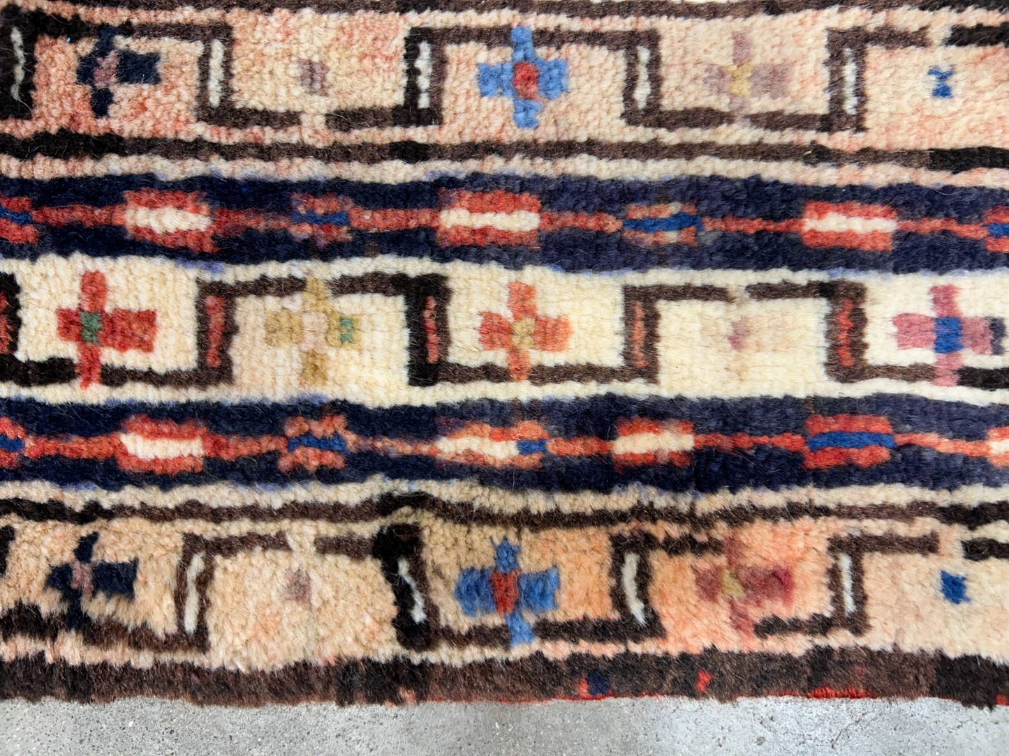 3'8"x5'2" Hand-Knotted 100% Wool Pile Karaja Area Rug - Carpet