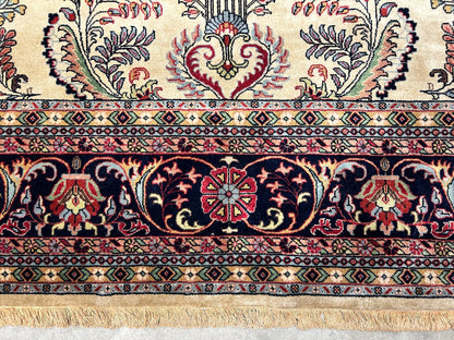 9'x12' Hand-Knotted 100% Lamb Wool Pile Sarouk Carpet - Area Rug