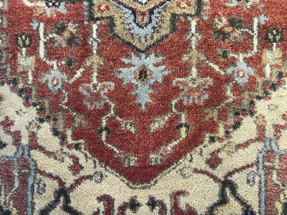 3’x4’9" Hand-Knotted 100% Wool Indoserapi Area Rug - Carpet