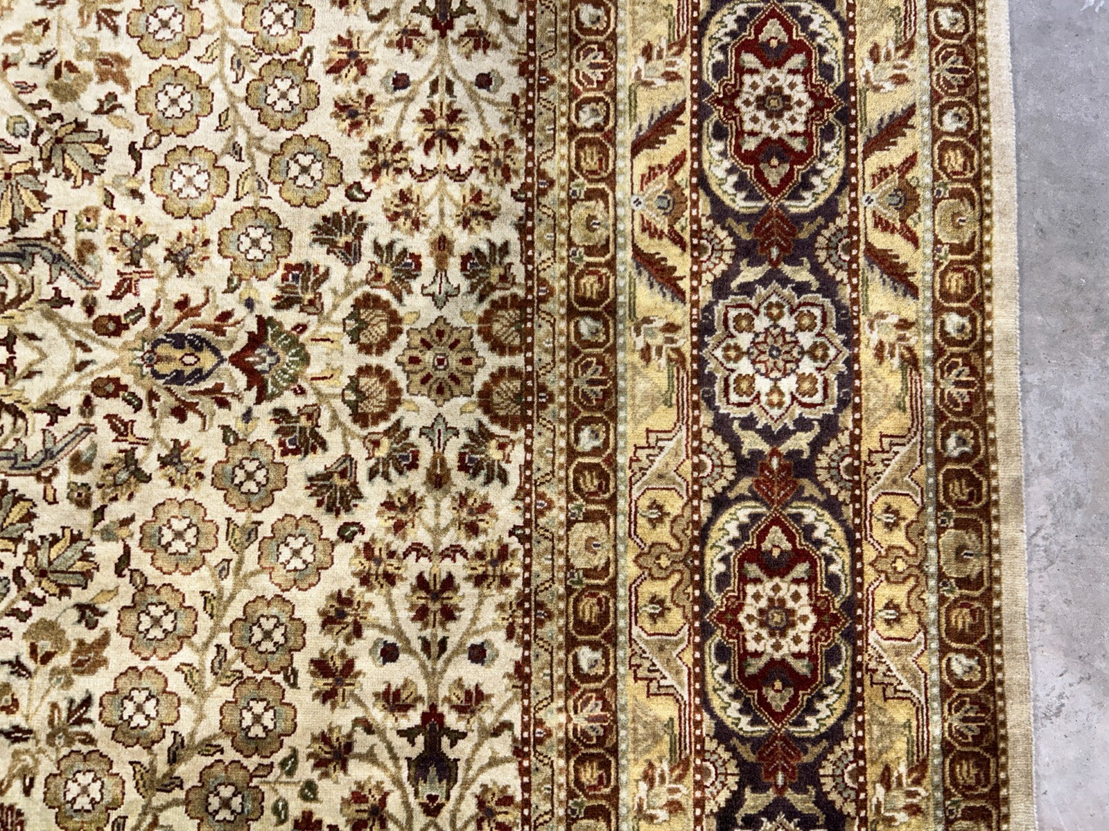 8'10"x11'10" Hand-Knotted 100% Wool Pile Oriental Rug