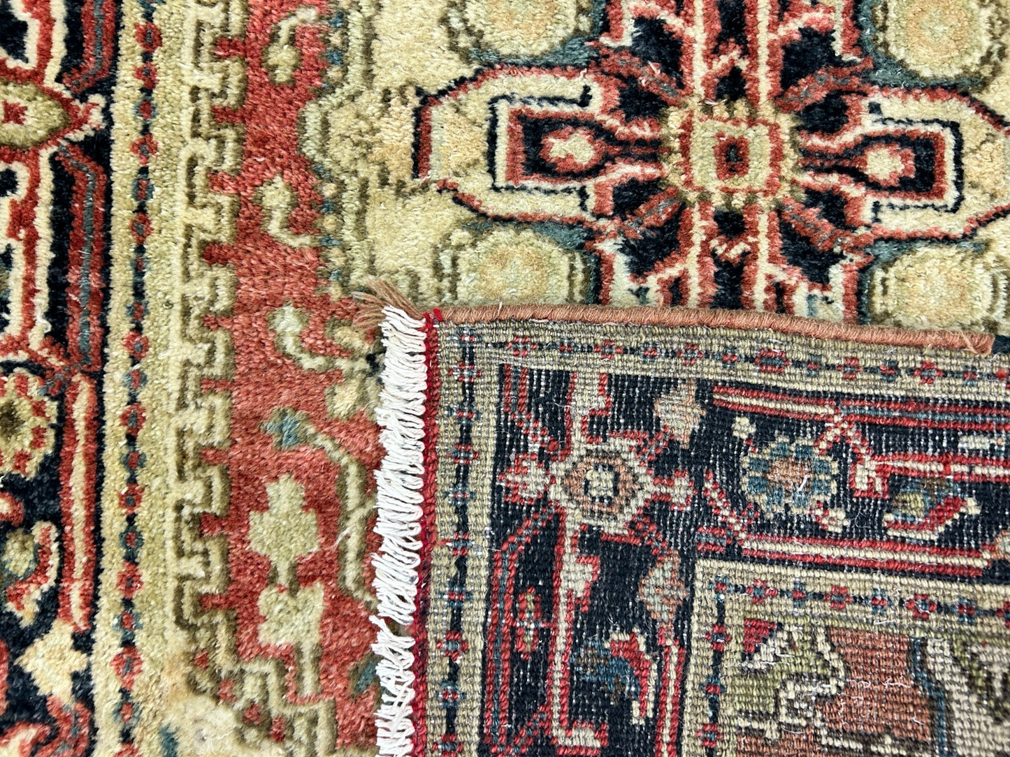 3'x5' Hand-Knotted 100% Wool Pile IndoSerapi Rug